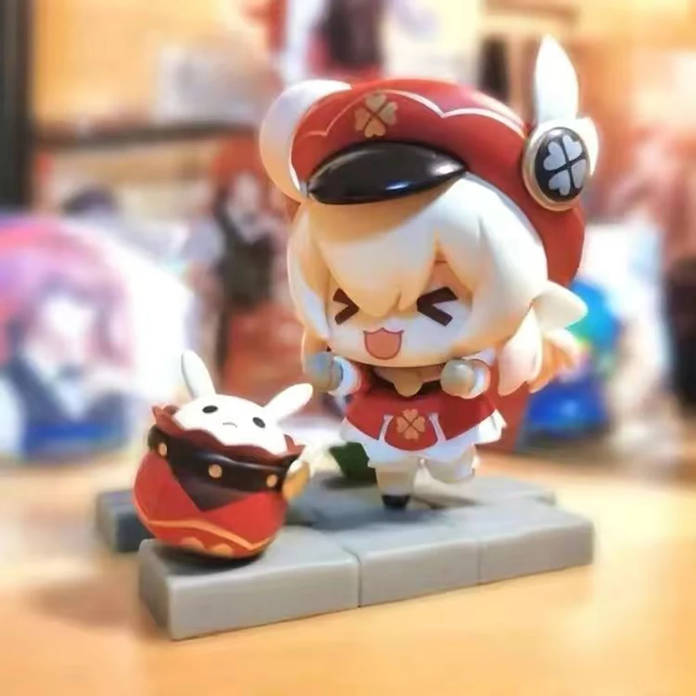 โมเดล Q ของชุดตุ๊กตา O God ชุดกล่องตาบอด mondstadt บทที่ต่อสู้ธีมวีรบุรุษรูปปั้น lydy Luke ลม