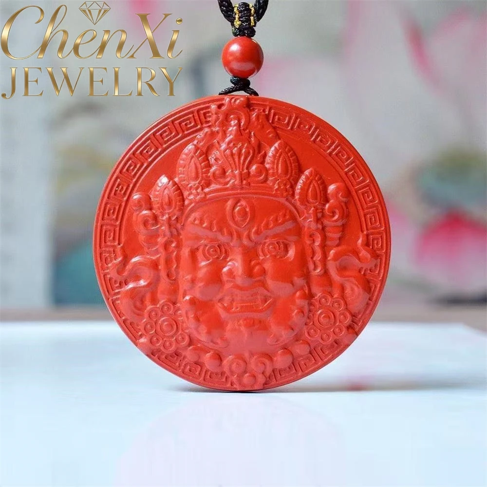 

High-End Cinnabar Yellow God Wealth Pendant Luxury Quality Fashion Fine Jewelry Exquisite Amulets Mascots Elegant Popular Charms