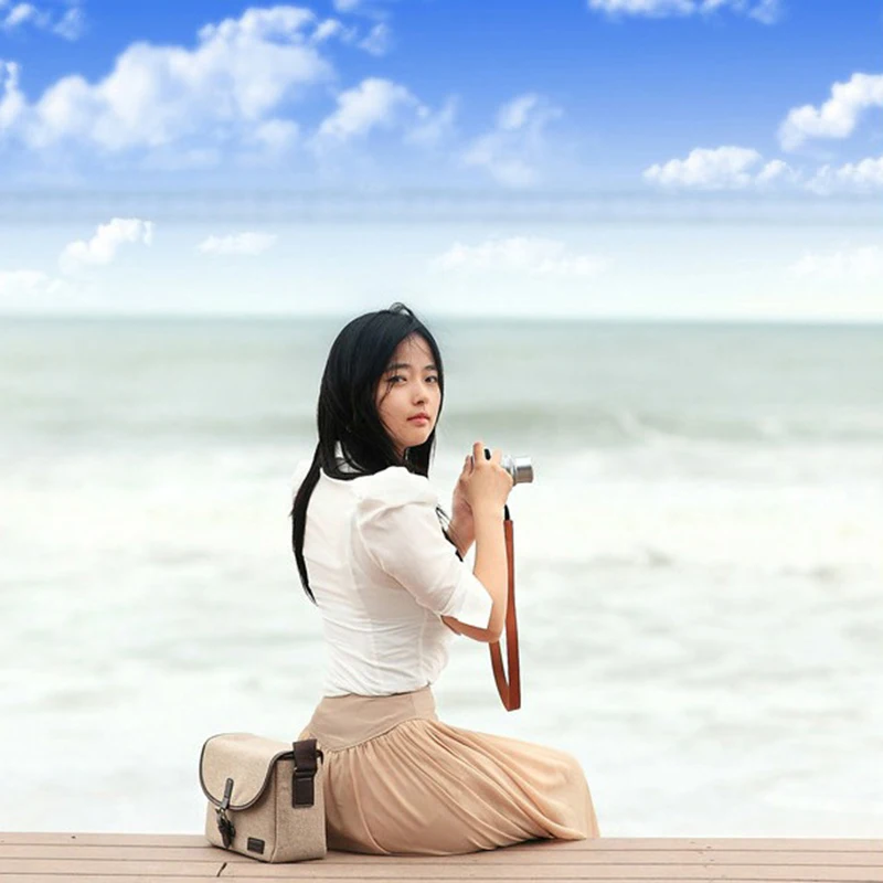 الرجعية صور حقيبة الكاميرا غطاء حافظة لكانون EOS 200D 77D 7D 80D 800D 1300D 6D 70D 760D 750D 700D 600D 100D 1200D 1100D SX540