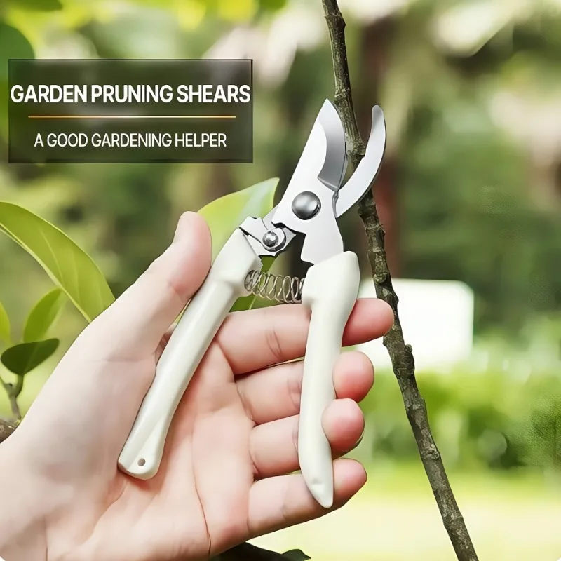 Powerful stainless steel pruning shears, portable outdoor sharpening stone, handheld knife sharpener, specialized branch shears