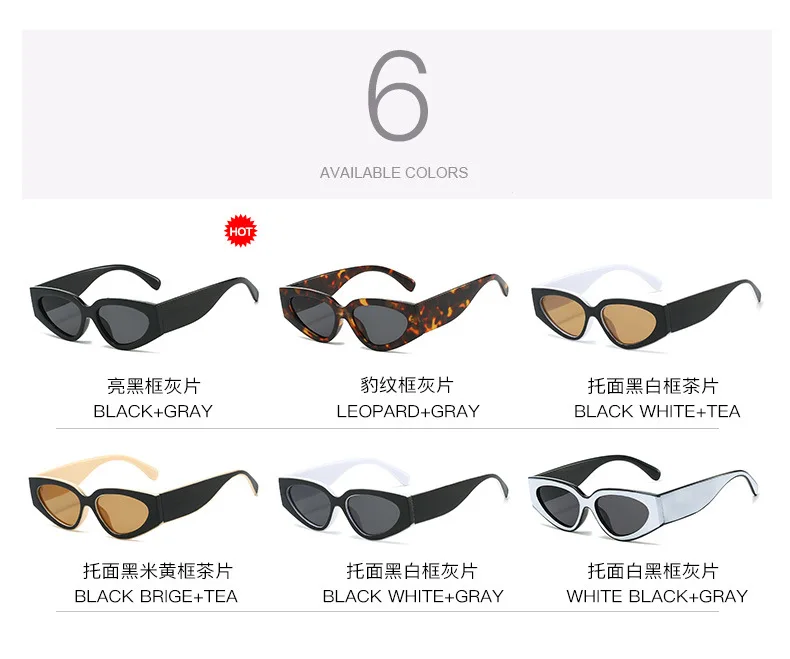 Neue Vintage Cat-Eye Sonnenbrille für Damen und Herren, Marken-Rundbrille, Ovale Sonnenbrille für Männer und Frauen – Detail 17
