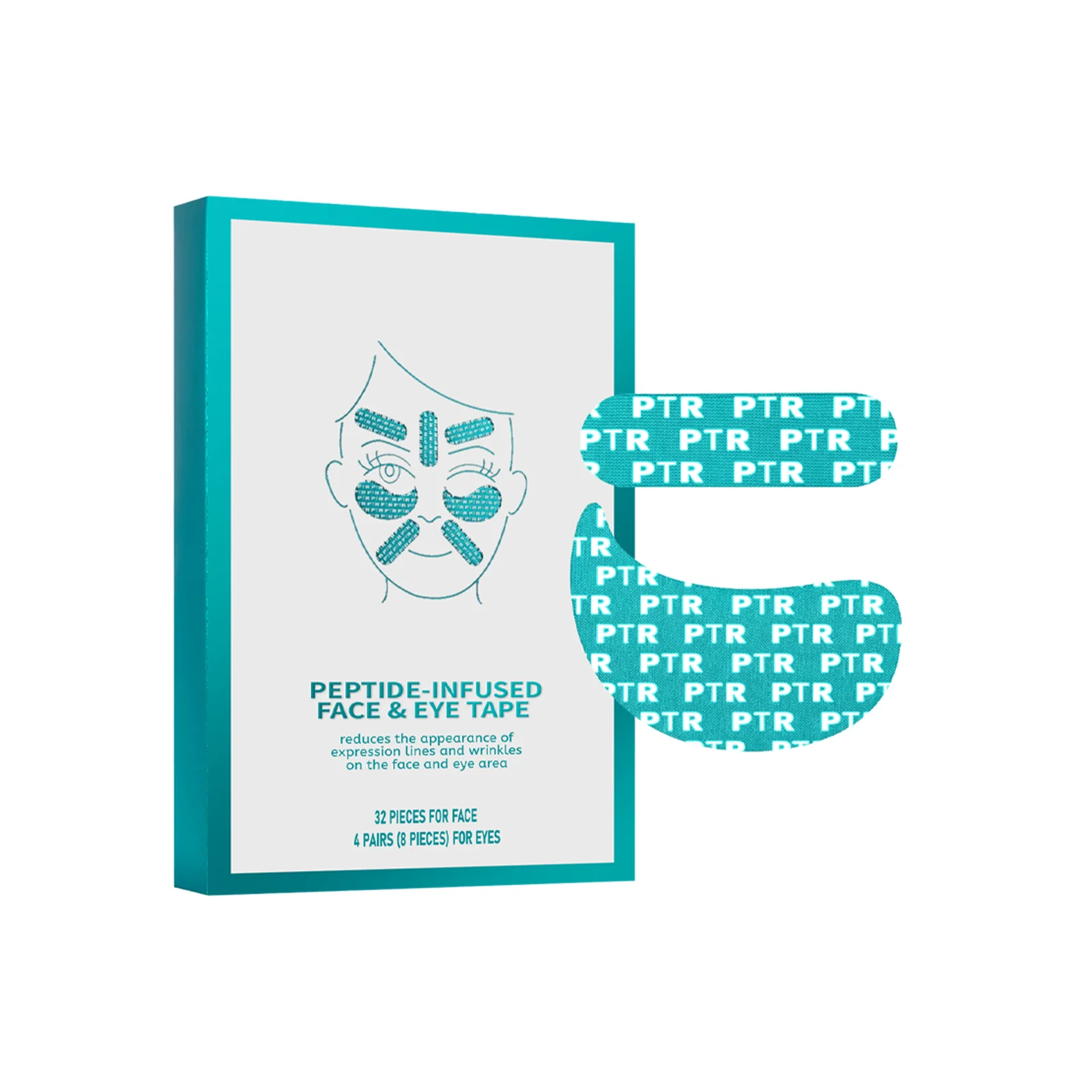 Peptide Infused Face Tape Reduce Fine Lines Lifting Firming Smoothing Rough Dull Skin Anti Wrinkle Lasting Hydrating Skin Care