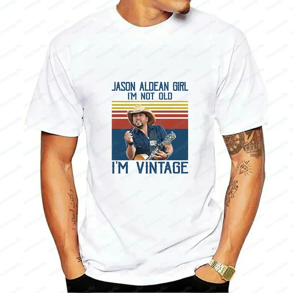 Jason Aldean - Casual and Fashionable Fun Hip-hop Unisex Classic Short-sleeved T-shirt Suitable for Both Men and Women