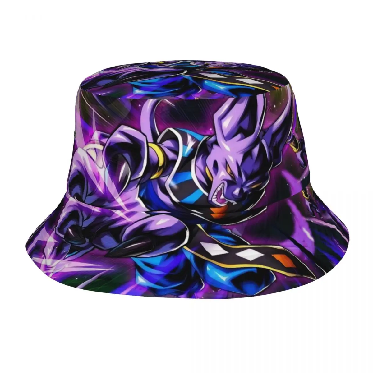 Dragon Beerus Anime Ball DBZ Bucket Hats for Unisex Vocation Sun Hat Hip Hop for Outdoor Fishing Fisherman Cap Dropshipping