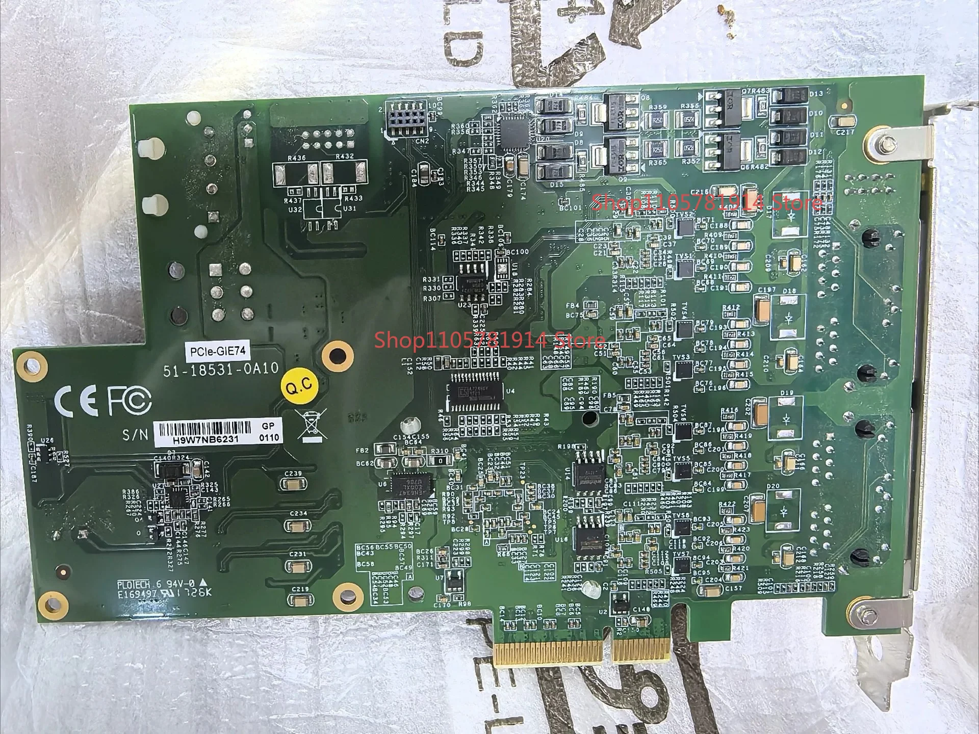For Taiwan Linghua PCIe-GIE74C 4 Channel PoE Network Interface Card Image Capture Card PCI Ex