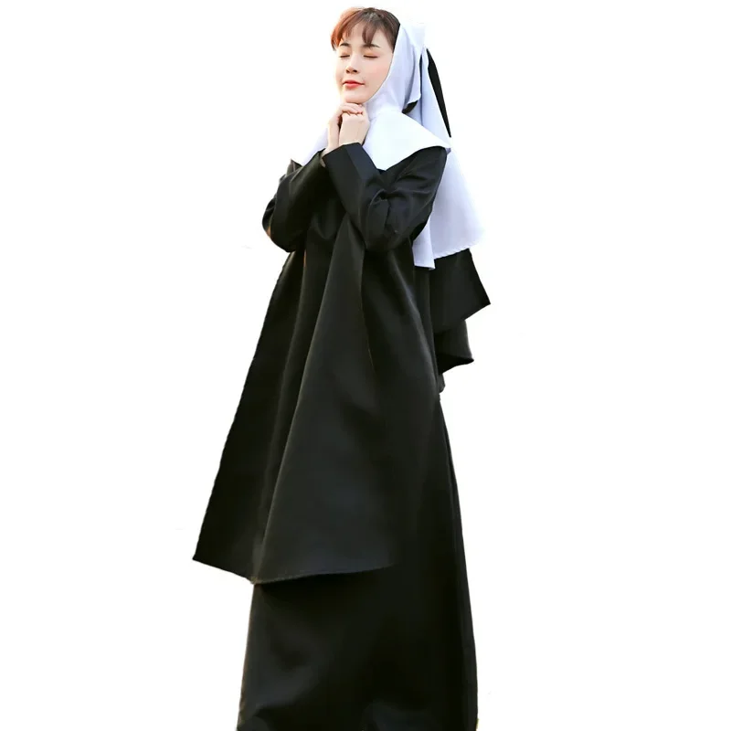 

Halloween Cosplay Nun Costume Choir Stage Costume