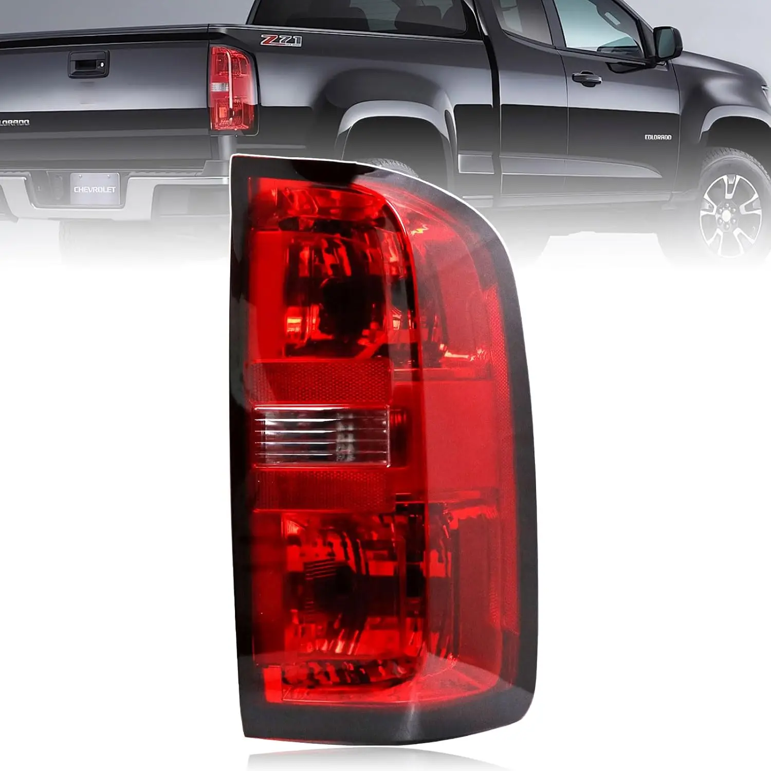 Tail Light Assembly Compatible With 2015-2022 Chevy Colorado Factory Style Right Passenger Side Taillight Brake Rear Lamp