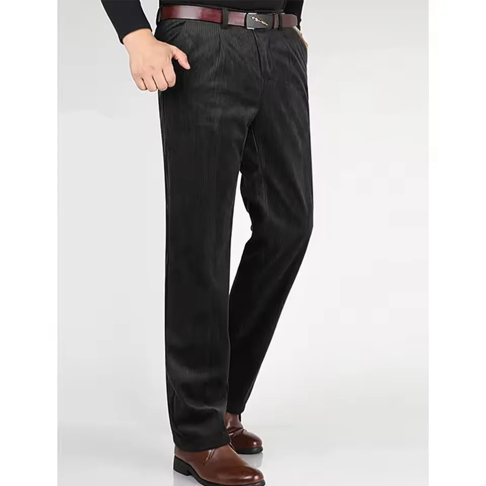 

Men's Corduroy Suit Double Breasted Suit Collar Jacket Pants Slim Fit Casual Fashion Business Formal Office Wear Hot Sale Suits