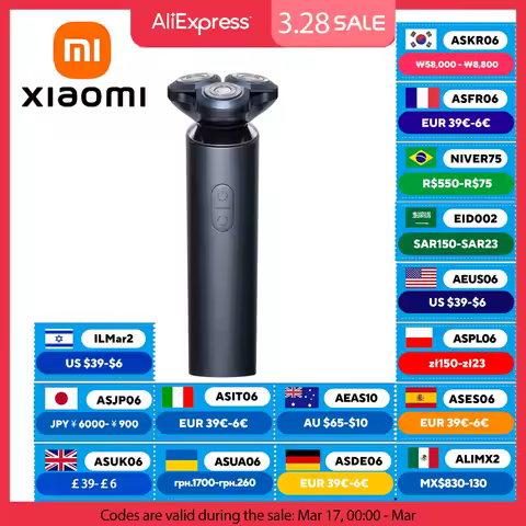 XIAOMI MIJIA 남성용 전기 면도기 S700 전신 세척 전기 면도기 트리머 수염 충전식 남성용 면도기