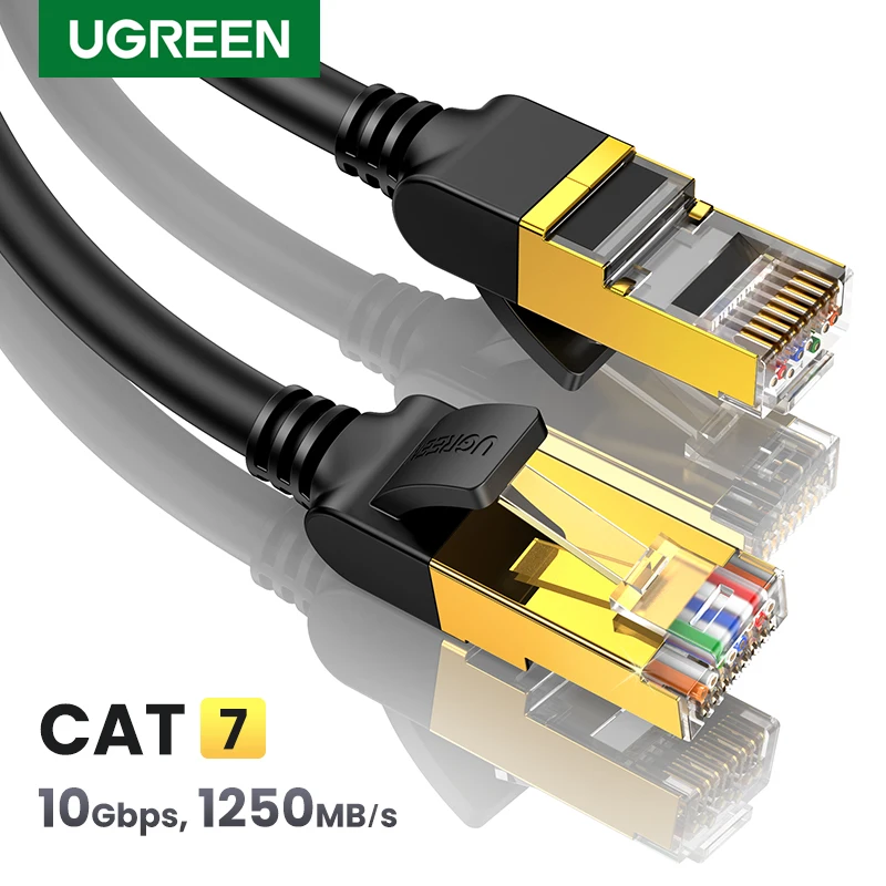 UGREEN Ethernet Cable RJ45 Cat7 Lan Cable UTP RJ 45 Network Cable for Cat6 Compatible Patch Cord for Modem Router Cable Ethernet