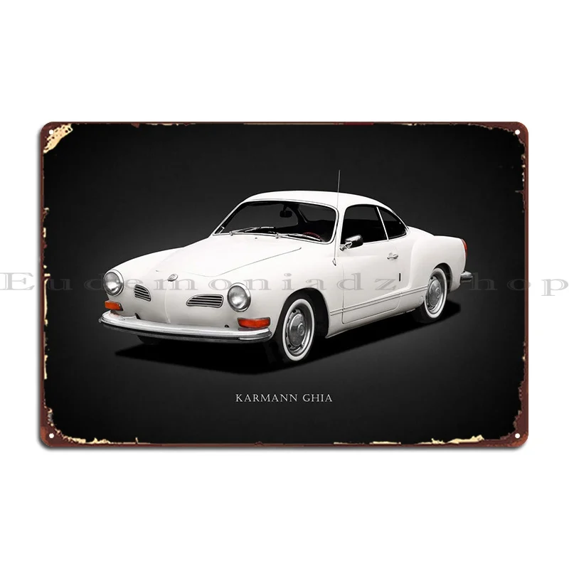 The Karmann Ghia Metal Plaque Poster Wall Decor Wall Create Custom Poster Tin Sign Poster