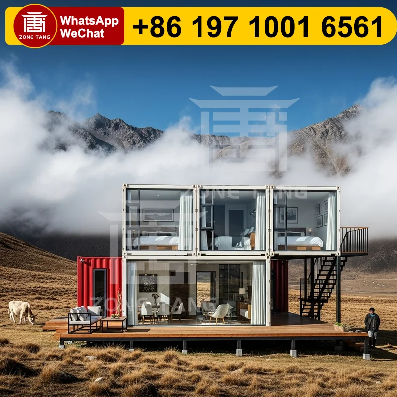 

Prefab Home Multi Layer Container Buildings Container House Flat Pack House Easy To Modify Commercial Shop Prefabricated Durable