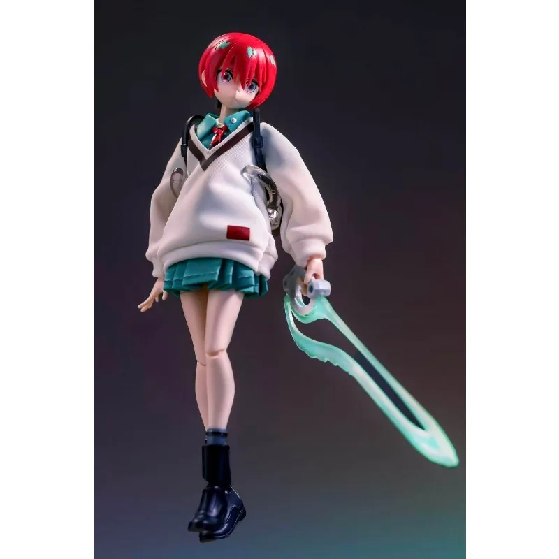 1/12 Scale Female Mobile Suit GQuuuuuuX Frs Amate Yuzuriha JK Pleated Skirt Driver Uniform Gift for 6in Action Figure Dolls