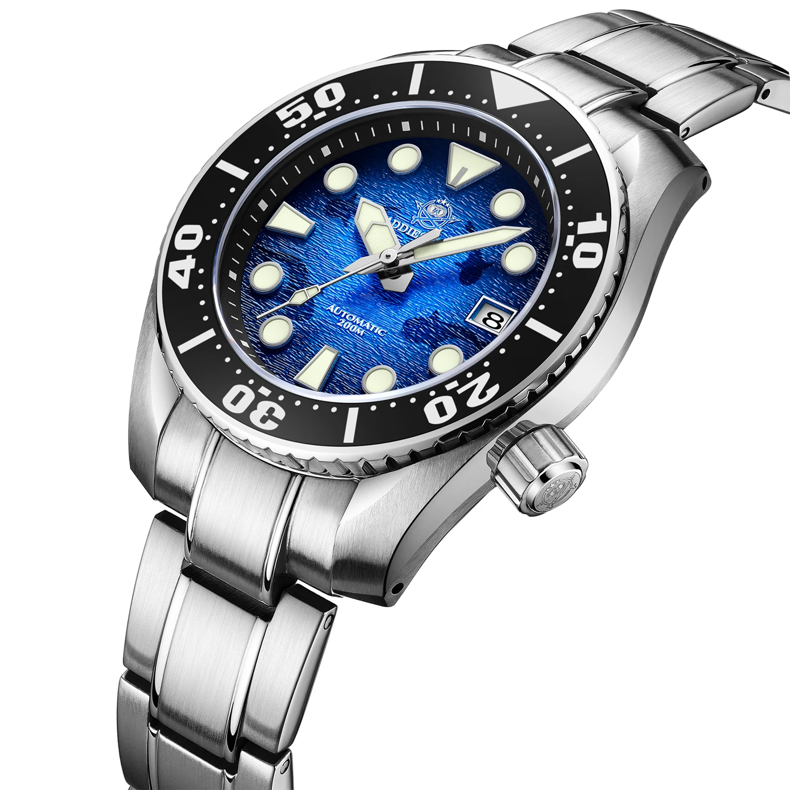 ADDIESDIVE Fashion NH35 Automatic Machinery Watches Luminous 200m Waterproof Wristwatch 316L Stainless Steel Diving Men's Watch