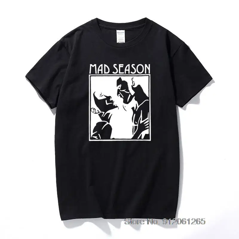 Mad Season Above T Shirt Music Grunge Rock Alice In Chains Screaming Trees New Summer Men clothing Cotton Men tshirt Euro Size