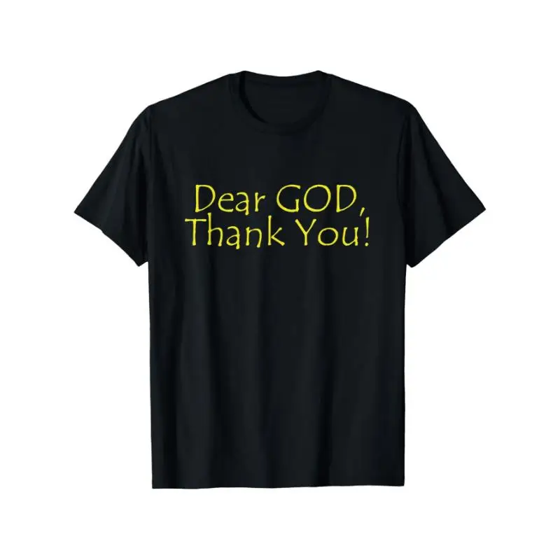 

"Dear God Thank You T-Shirt for Women | Christian Faith Graphic Tee | Religious Gratitude Gift | Jesus Lovers Top"