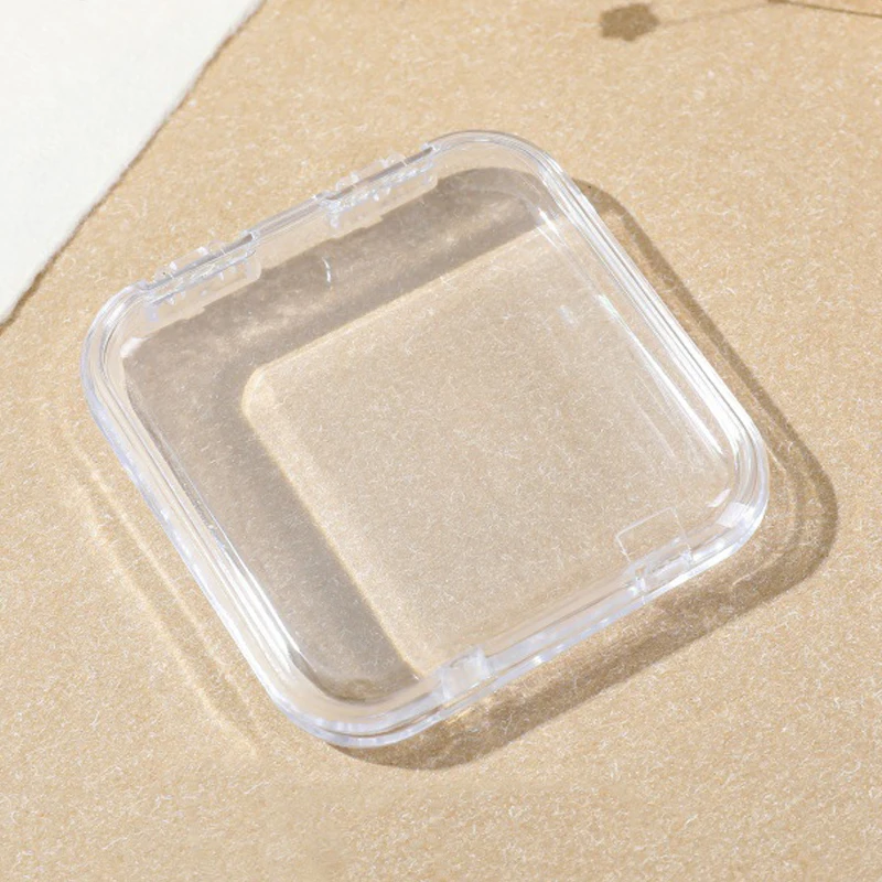 1Pc New Style Nail Art Storage Box Transparent Packaging Box Nail High-end Storage Jewelry Necklace Display Gift Box..~