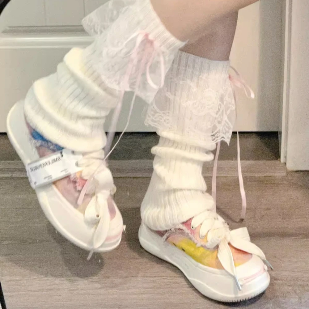 2025 جديد حار بيع الدانتيل Y2k الجوارب الاتجاه شخصية المتخصصة المتقدمة تحسس غطاء الساق كلية نمط البساطة حار فتاة نمط