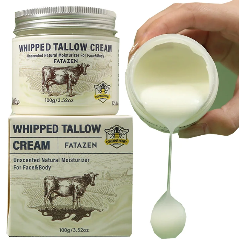 

Beef Tallow Moisturizer Face Body Moisturizer Non Greasy Beef Tallow Face Cream For Women All Season 100G/Pack