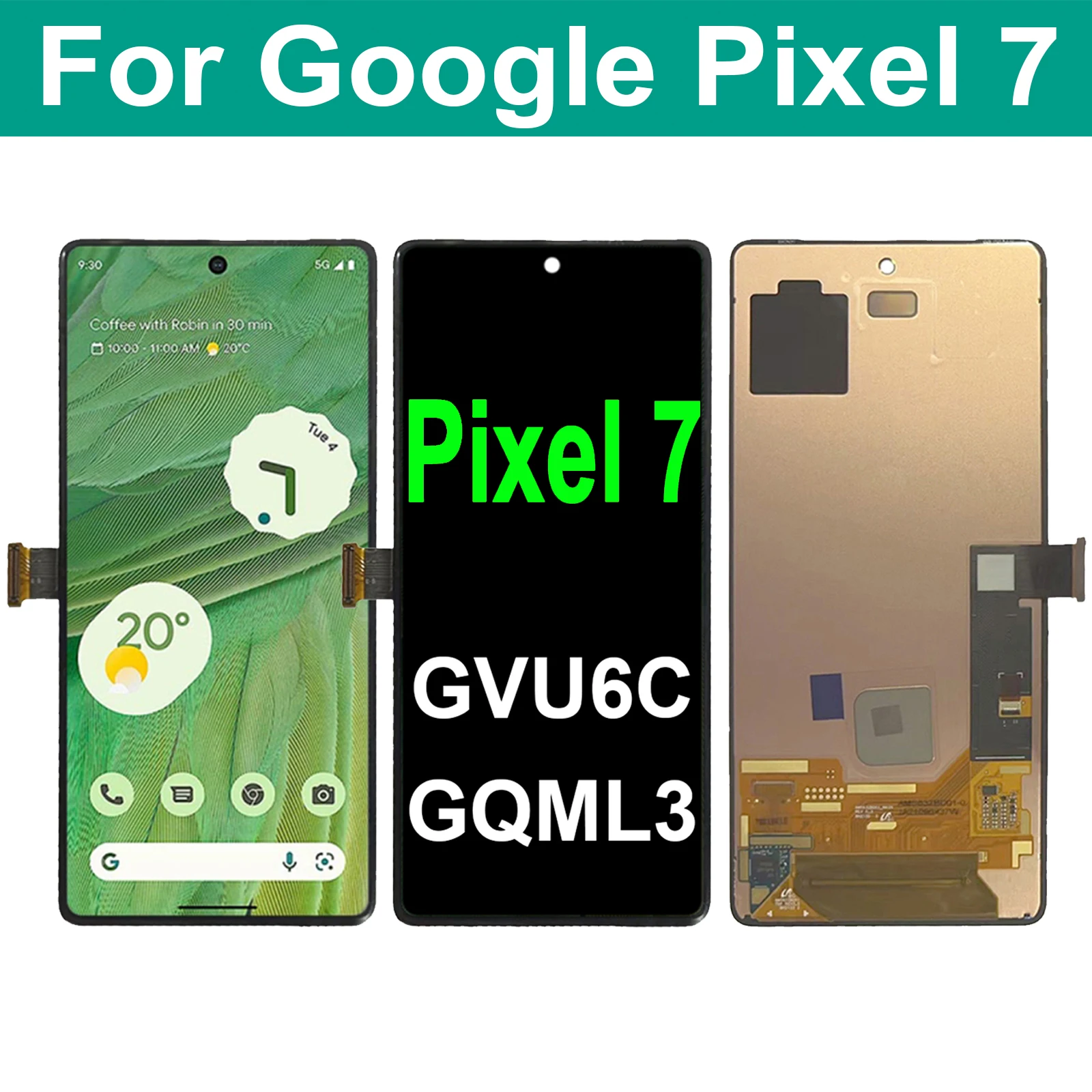 

ЖК-дисплей AMOLED для Google Pixel 7 Pixel7 GVU6C GQML3