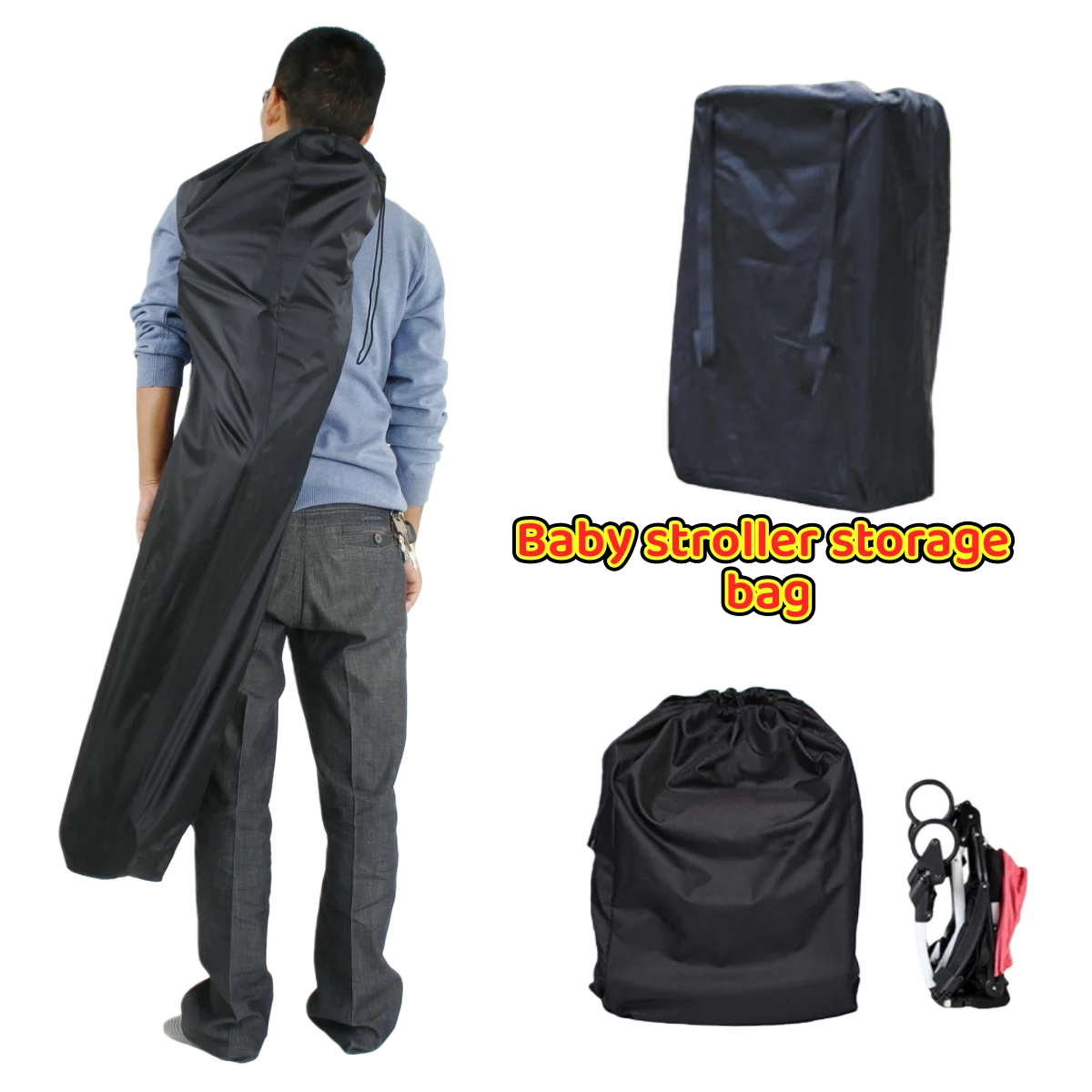 

Stroller Storage Bag Travel Bag Umbrella CartAircraft Portable Stroller Storage Bag Dust Bag.