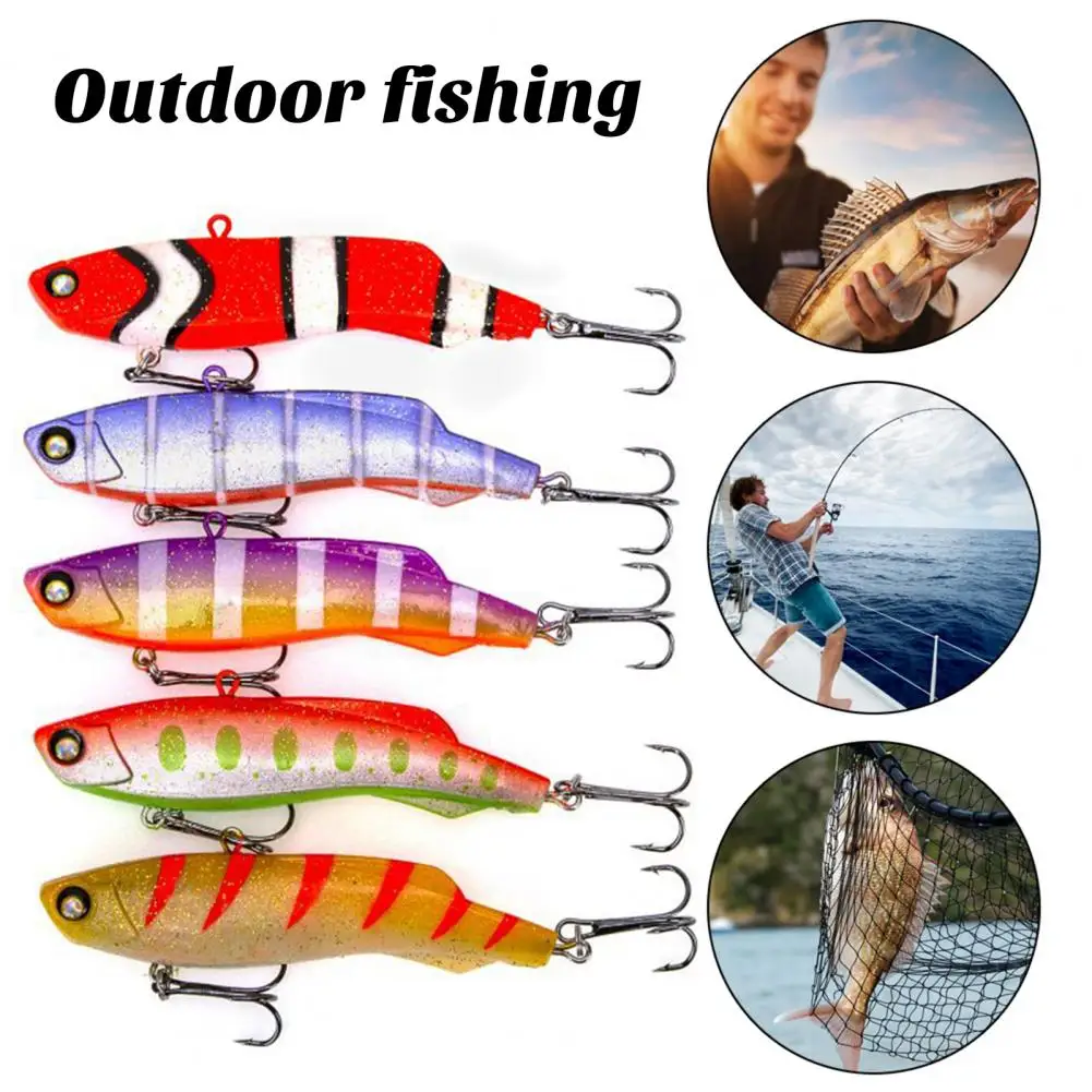 Fishing Bait Bright Color Swimbait Fishing Lure with Realistic 3d Eyes 7cm/9cm Treble Hook Bait for Ultimate Fishing Experience