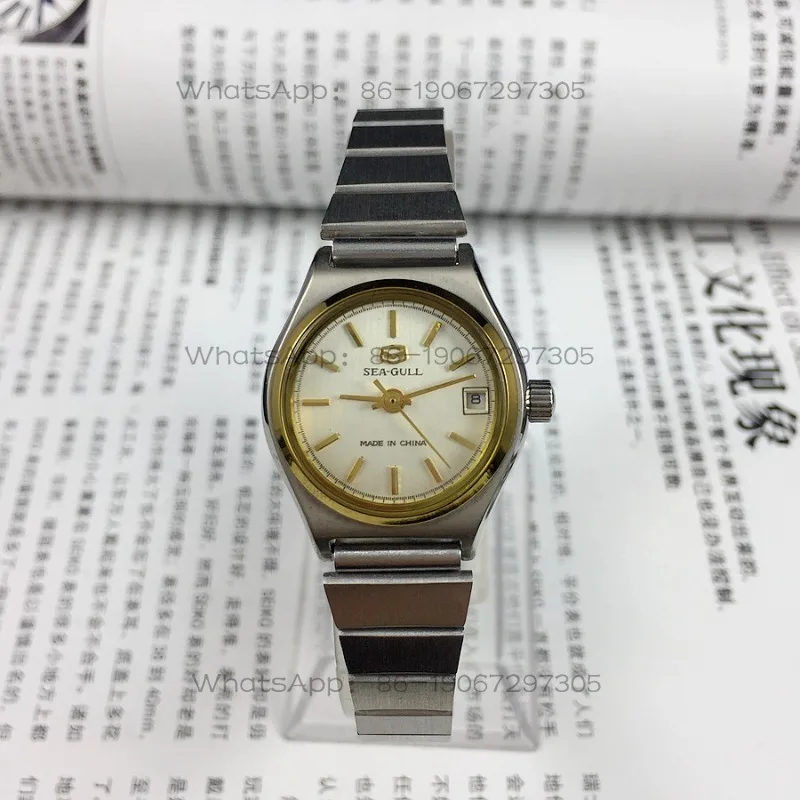 Original Inventory,  Seagull Brand All-steel Strip Nail Single Calendar Manual Mechanical Women's Watch