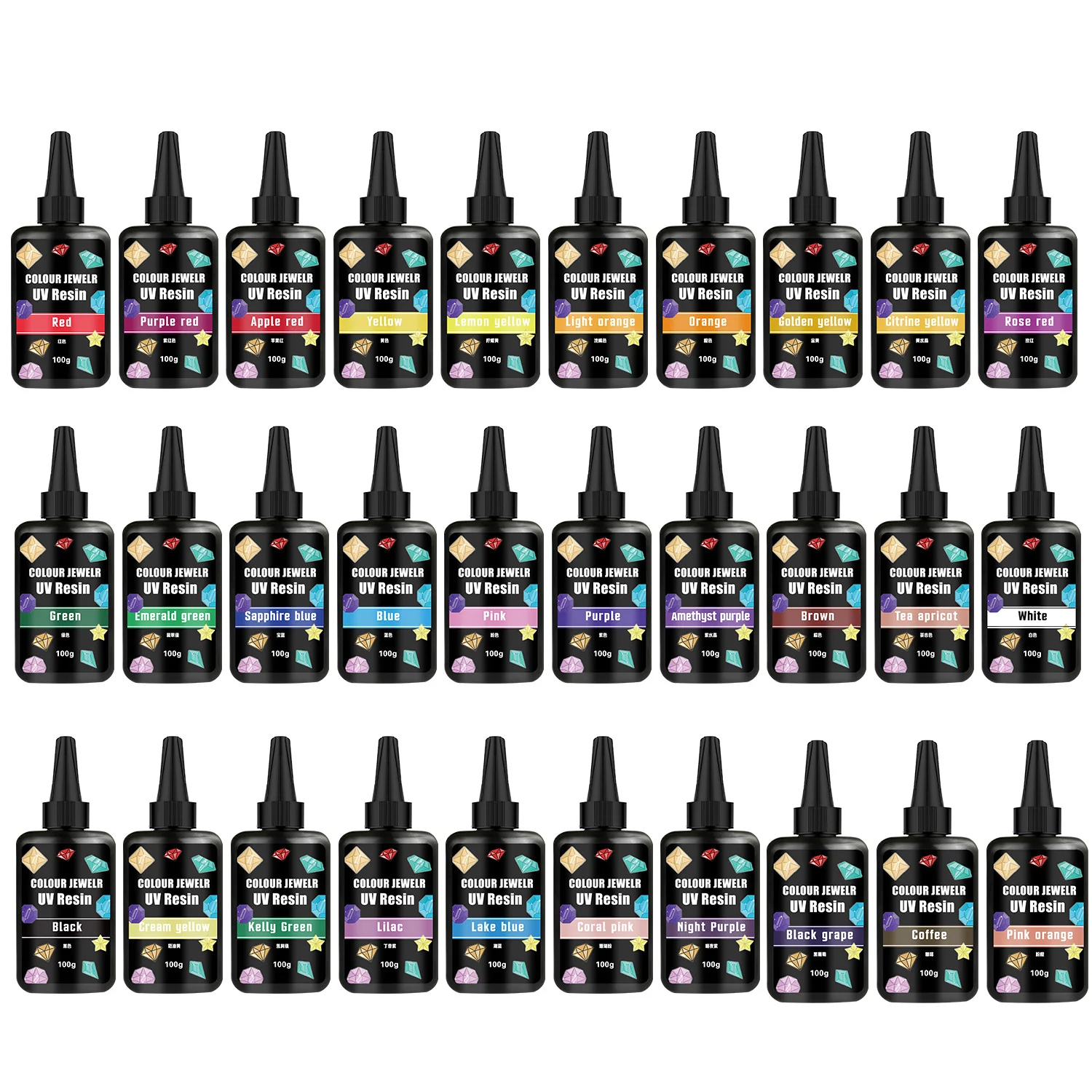 صمغ راتنج الأشعة فوق البنفسجية لصنع ، علاج الأشعة فوق البنفسجية ، مصباح الأشعة فوق البنفسجية الصباغ ، أدوات ذاتية الصنع ، لوازم ، ألوان ، راتنج الإيبوكسي #6