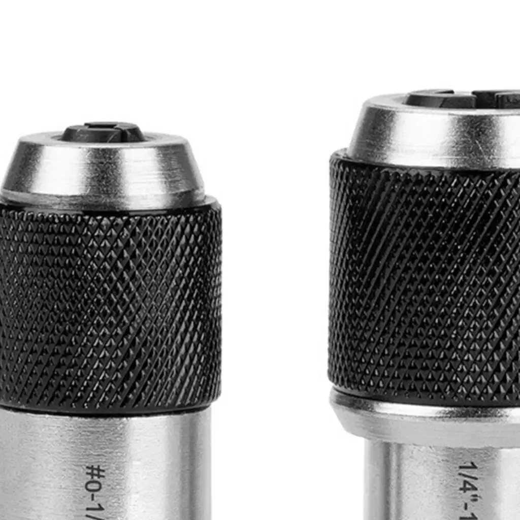 2Pcs Tap Socket Ratchet Tap Wrench 3/8 inch Drive Hand Tool 1/4-1/2 Taps, 0-1/2 Taps Tapping Socket Set Tap Socket Adapter