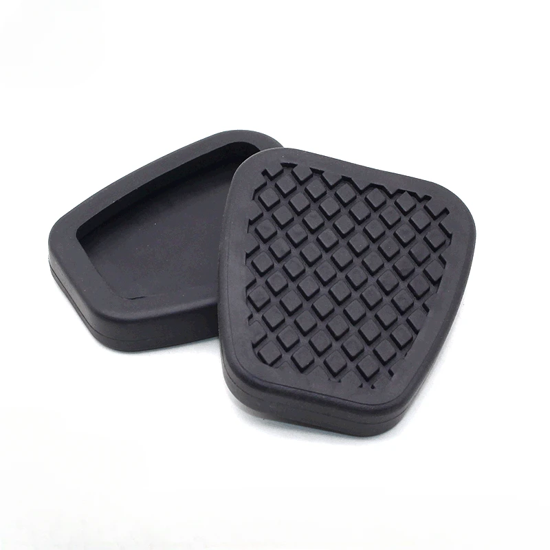 2pcs Car Rubber Brake Clutch Foot Pedal Pad Covers Manual Transmission Accessories 46545538010 For Honda Jazz Fit Civic HRV CRV