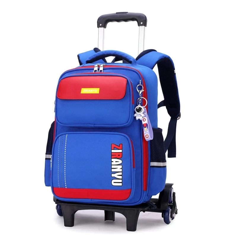 Carry On Kids\' Luggage Primary Junior High School Bag Rolling Backpack for Kids Girls Boy Wheeled Bag Student Trolley Schoolbags