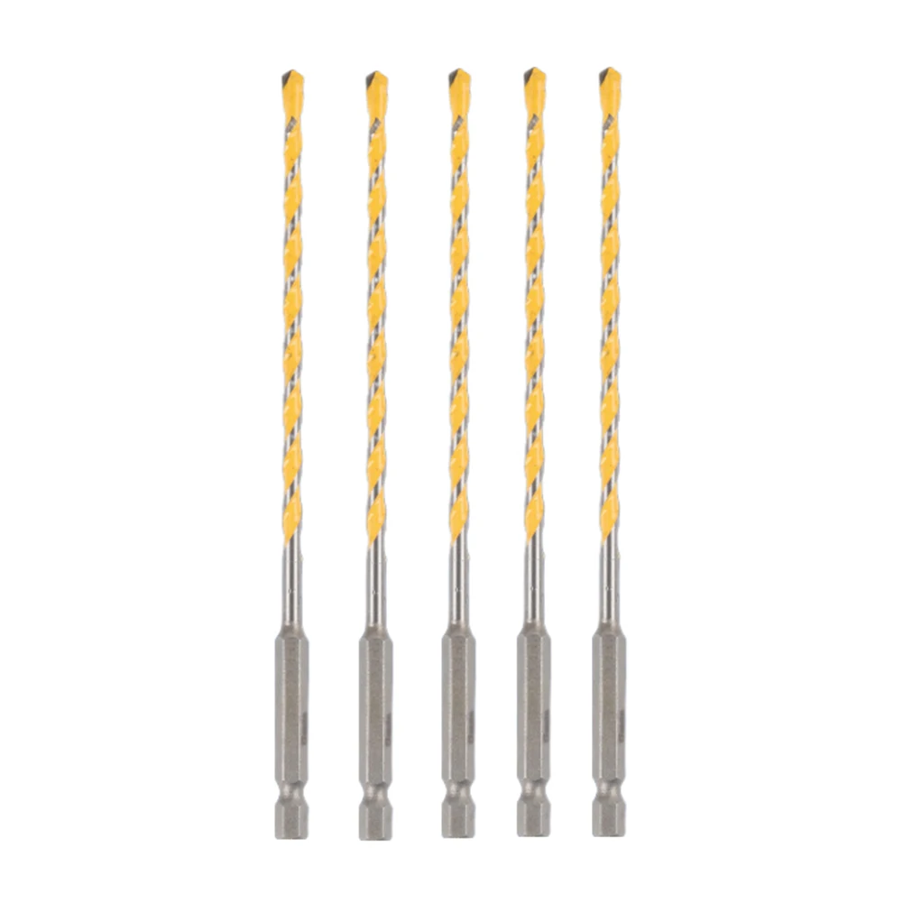 5PC Hex Shank Length 160mm Tungsten Carbide Drill Bit For Masonary Concrete Brick Stone For Granite Concrete