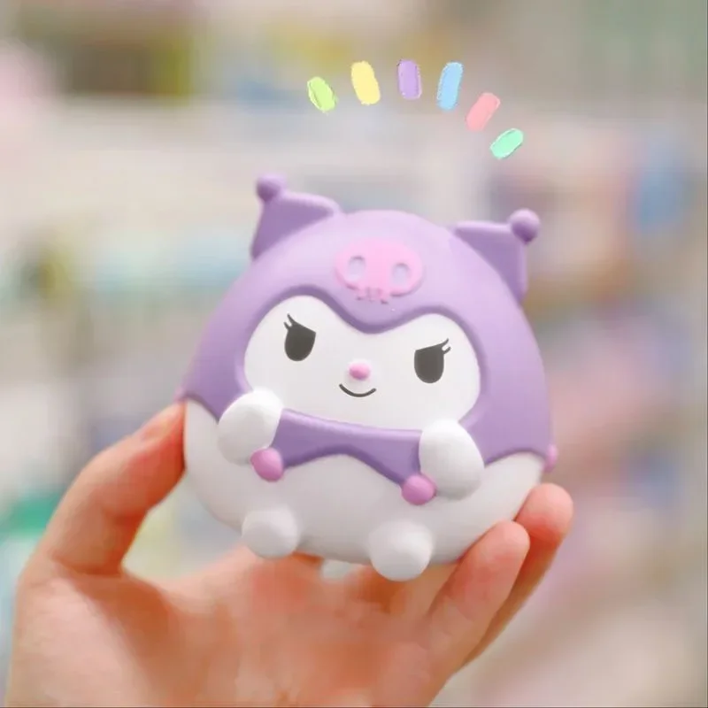 Anime Cartoon Hand Pinch Toy para Crianças, Melodia Kawaii Descompressão, Sanrio Kuromi Cinnamoroll, Alívio do Estresse, Squishy, Presente de Cura