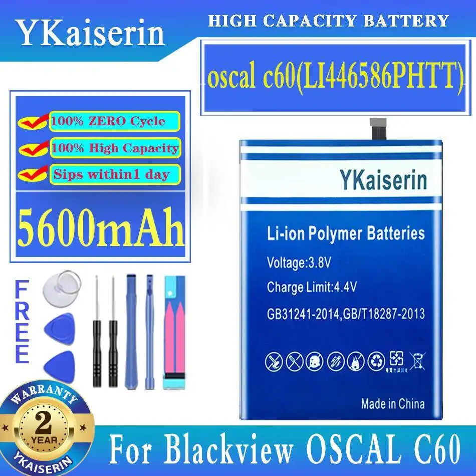 

For Blackview Oscal C60 LI446586PHTT Mobile Phone Battery 5600Mah High Performance
