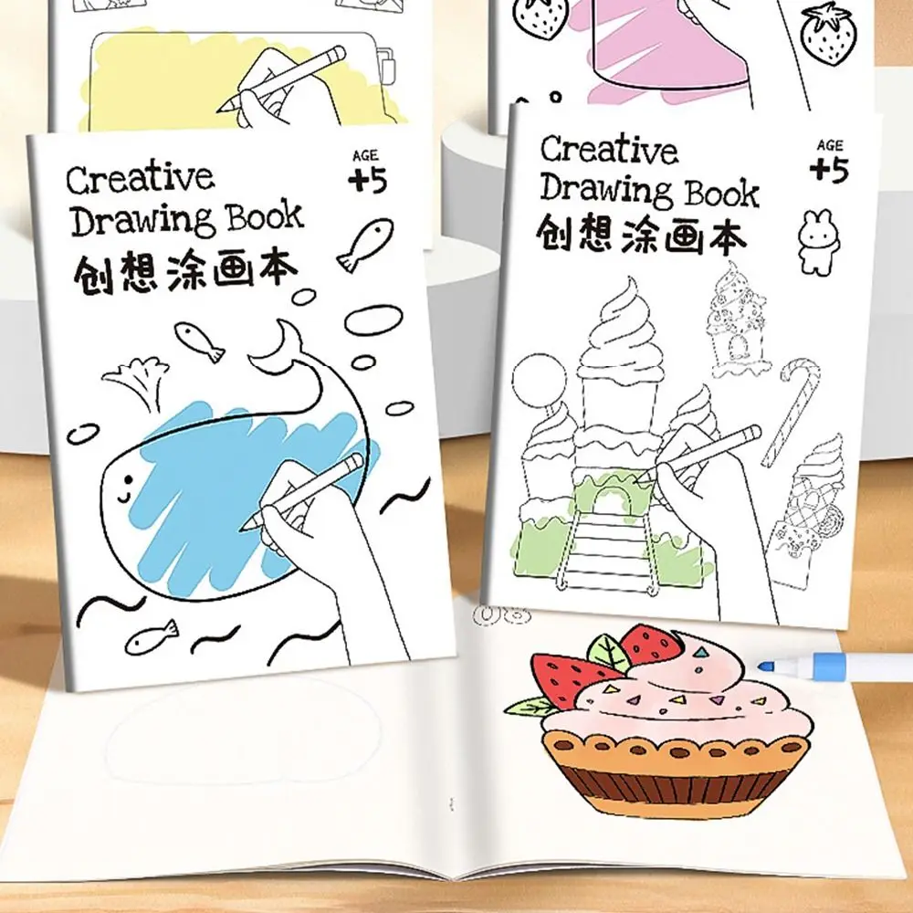 Gifts Anime Drawing Creative Coloring Book DIY Teaching Tools Simple Painting Graffiti Books Books Painting Coloring Book