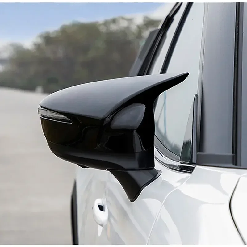 

Car Rearview Side Mirror Cover Fit For Mazda CX-5 CX-3 CX-4 Wing Cap Horn Exterior Door Rear View Case Trim Sticker Carbon Fiber