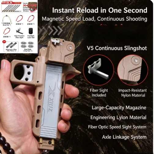 Nylon V5 Outdoor Competitive Racing Rapid Shooting Automatic Loading High Precision and Powerful Tool
