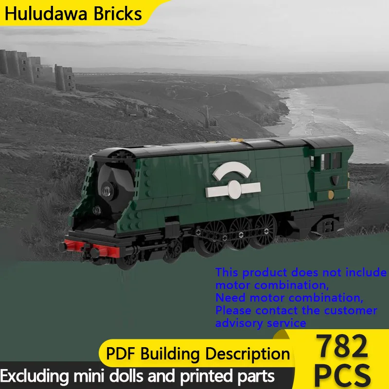 

City Car Model MOC Building Bricks Railway Class A3-B Locomotive Modular Technology Gifts Holiday Assemble Children Toys Suit