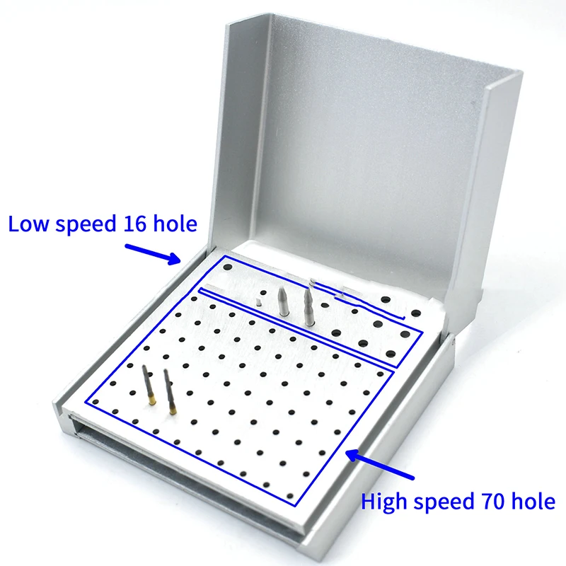 

Стоматологические алмазные боры, блок для дезинфекции сверл, 86 отверстий, термостойкие, высокоскоростные, низкоскоростные, держатель для организации хранения боров