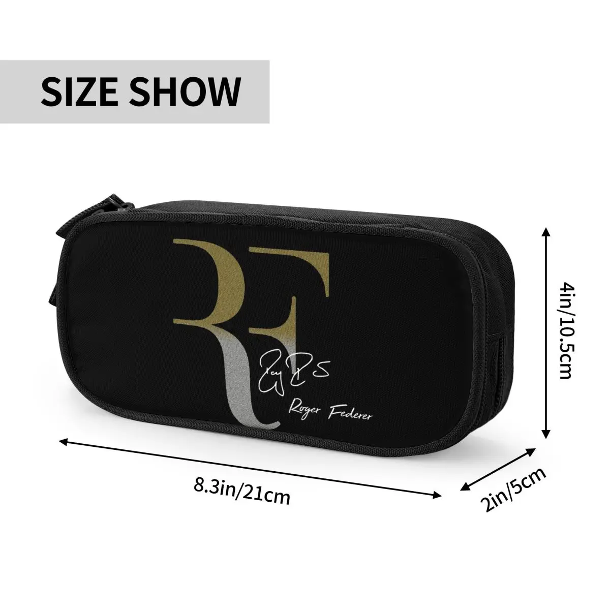 حافظات أقلام روجر فيدرر للطلاب صندوق أقلام المدرسة حقيبة أقلام رصاص ذات سعة كبيرة وحامل أقلام رصاص