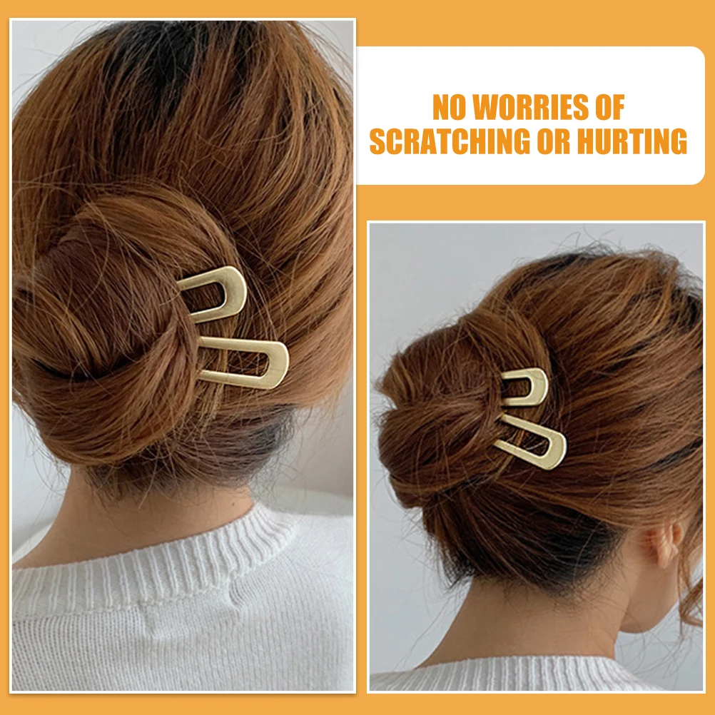 

4pcs Shaped Hairpins Decorative Hair Pin Vintage Decorative Bow Hairpin for Women Girls Stylish Accessories Comfortable Wear