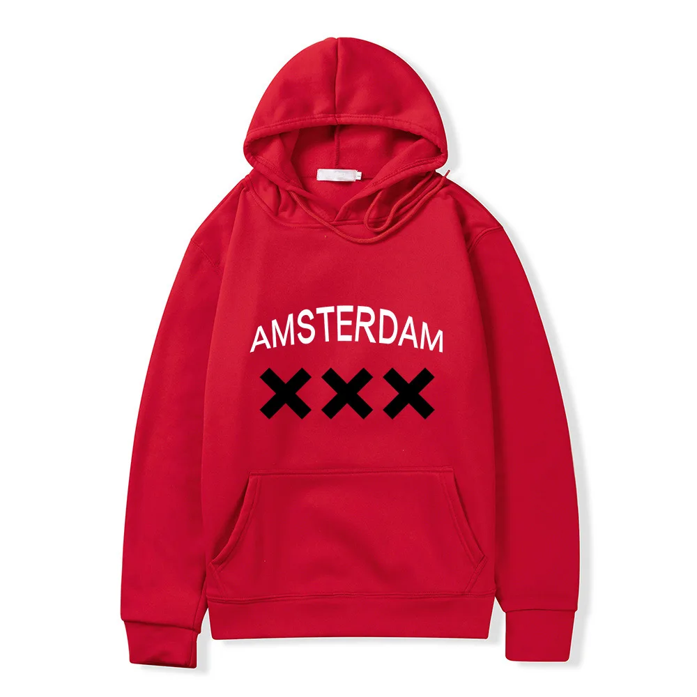 Nederlands Street Style Hoodie Amsterdam Veegmachine Mannen Casual Losse Trainingspak Unisex Tiener Oversize Aangepaste Ontwerp Hoodies