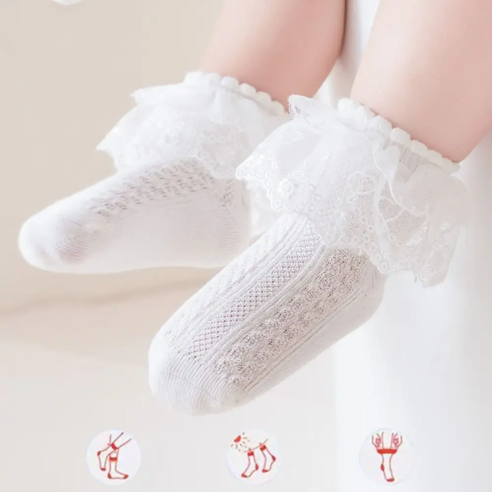 

3Pairs Candy Colors Lace Lolita Baby Ankle Socks Sweet Short Tube Children Cotton Socks Hosiery Kids Toddle Princess Socks Kids