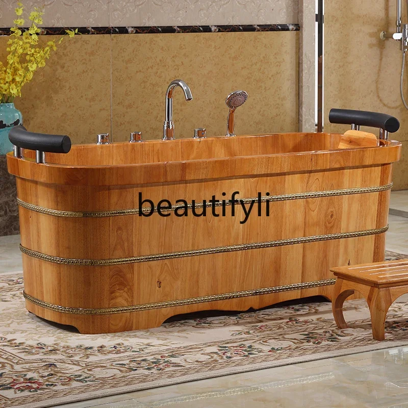 Oak Bath  Tub Solid Wood Bath