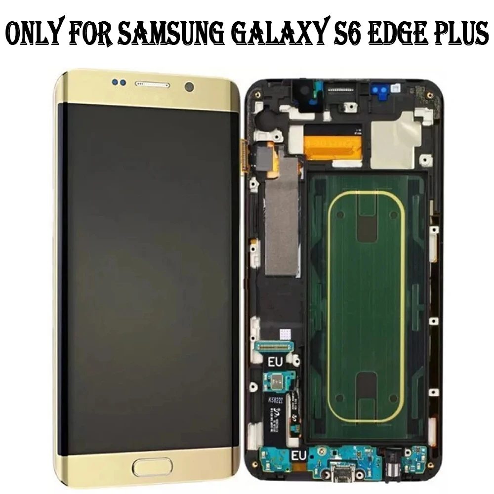 With Burn Shadow for Samsung Galaxy s6 Edge Plus G928 G928F LCD Display Touch Screen Digitizer Assembly for Samsung s6 Edge Plus