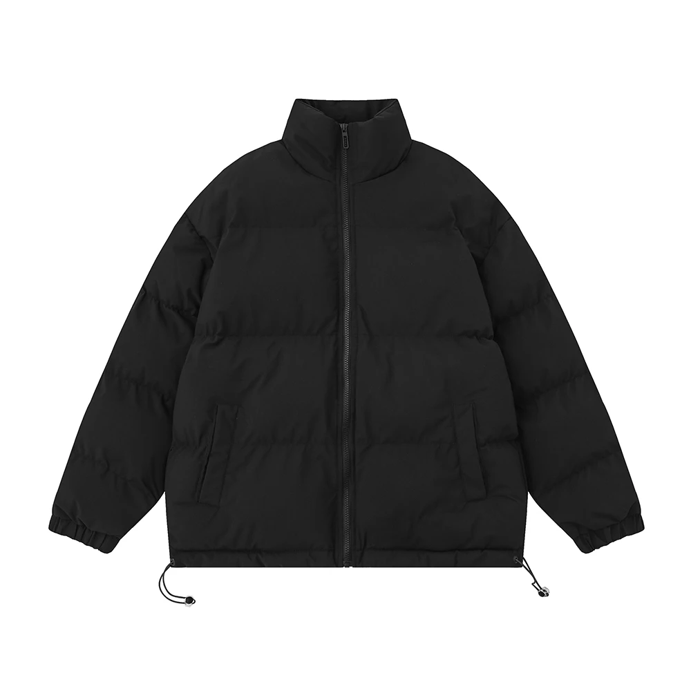 LAPPSTER-Harajuku Parkas curtas para homens, casaco bolha, streetwear, jaqueta de moda coreana, roupas pretas, jaquetas puffer, coloridas, inverno