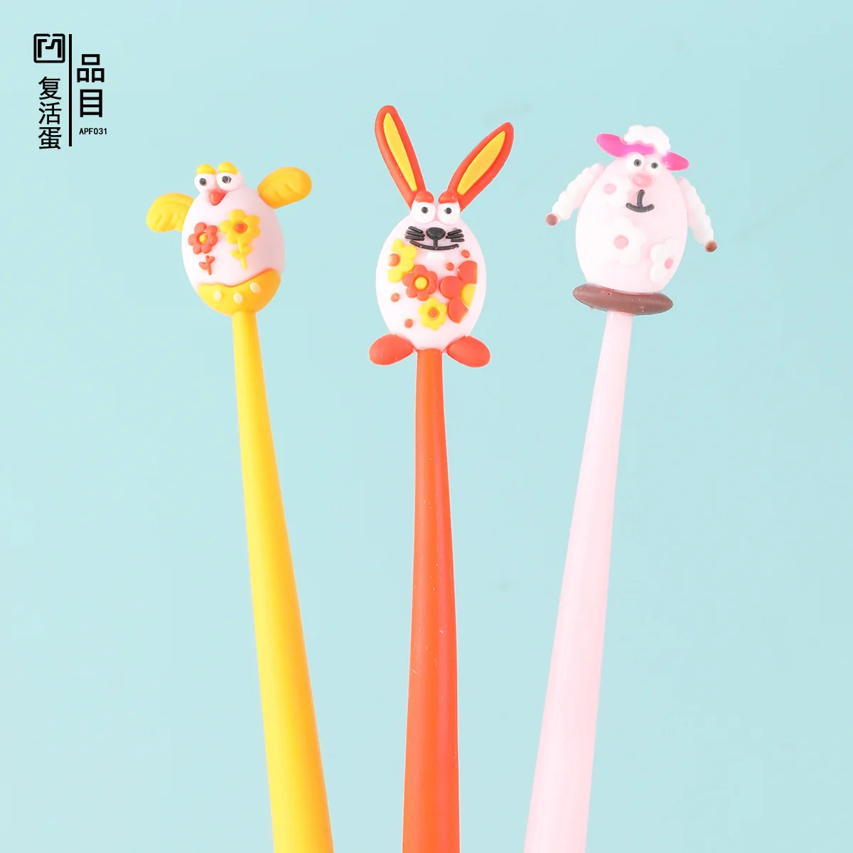 

48 шт., нейтральная ручка в форме кролика с мультяшными животными, мягкая клеевая ручка, авторучка, студенческая учебная тестовая ручка, офисная ручка для подписи