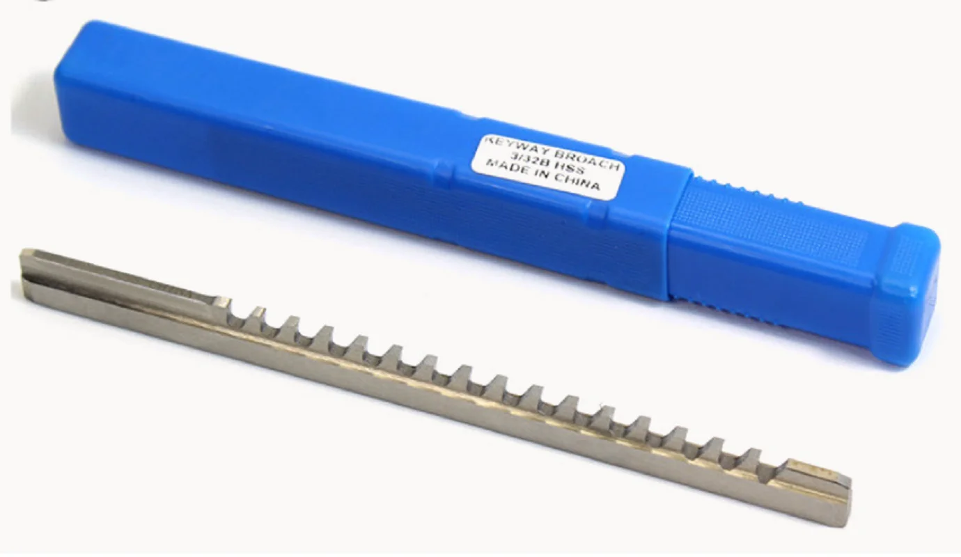 21pcs Keyway Broach Tool Set 10mm 12mm 14mm Broaches 32-50 Bushings Shims HSS Cutting Tools for CNC Machine