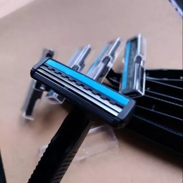 5PCS Disposable Whiskers Shaving Shavers Body Trimmer Stainless 2 Layers Blade Razors for Men Women Hotel Appliances