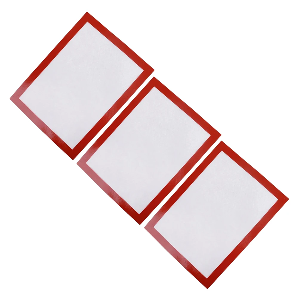 

3 pcs Silicone Baking Mat 30X21Cm Non Stick Flexible For Oven Microwave Fridge Pastry Pads Baking Sheets Kitchen Silicone Mat